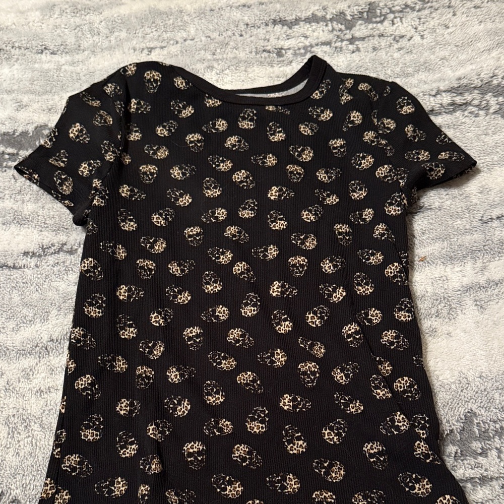 No Boundaries Black and Cream Patterned Kids Tee